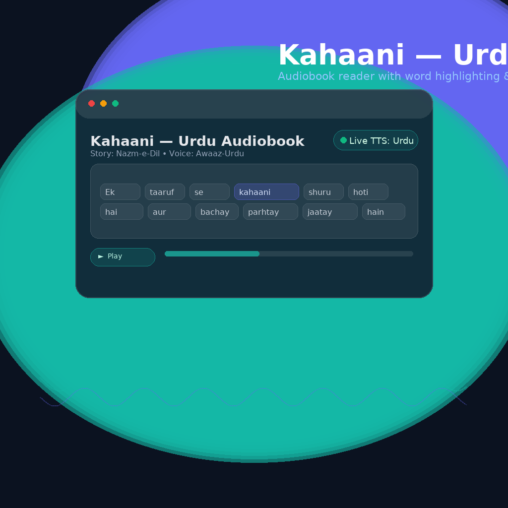 Kahaani — Urdu Audiobook Reader